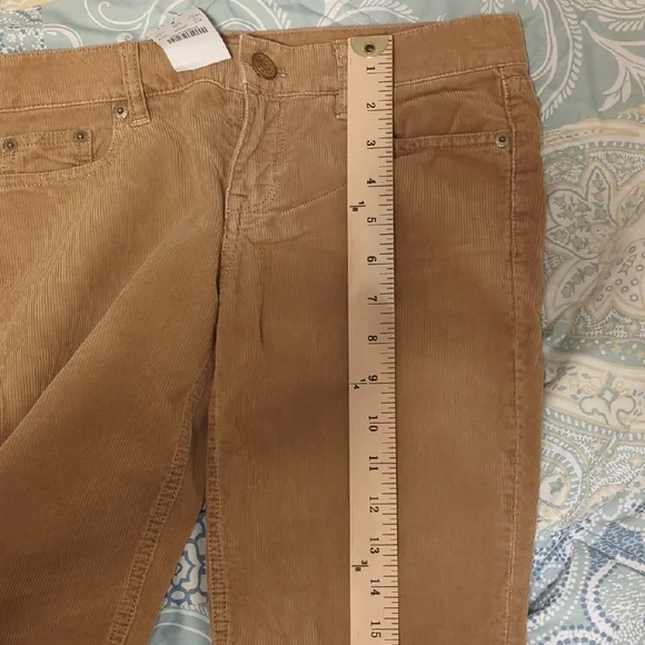 J. Crew Women's Skinny Leg Vintage Matchstick Corduroy Pants in Brown/Tan - Picture 8 of 10